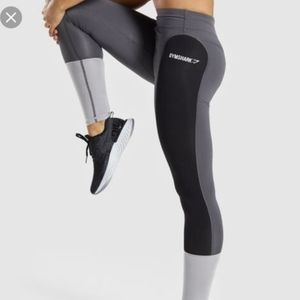 Gymshark Illusion Leggings Black Charcoal